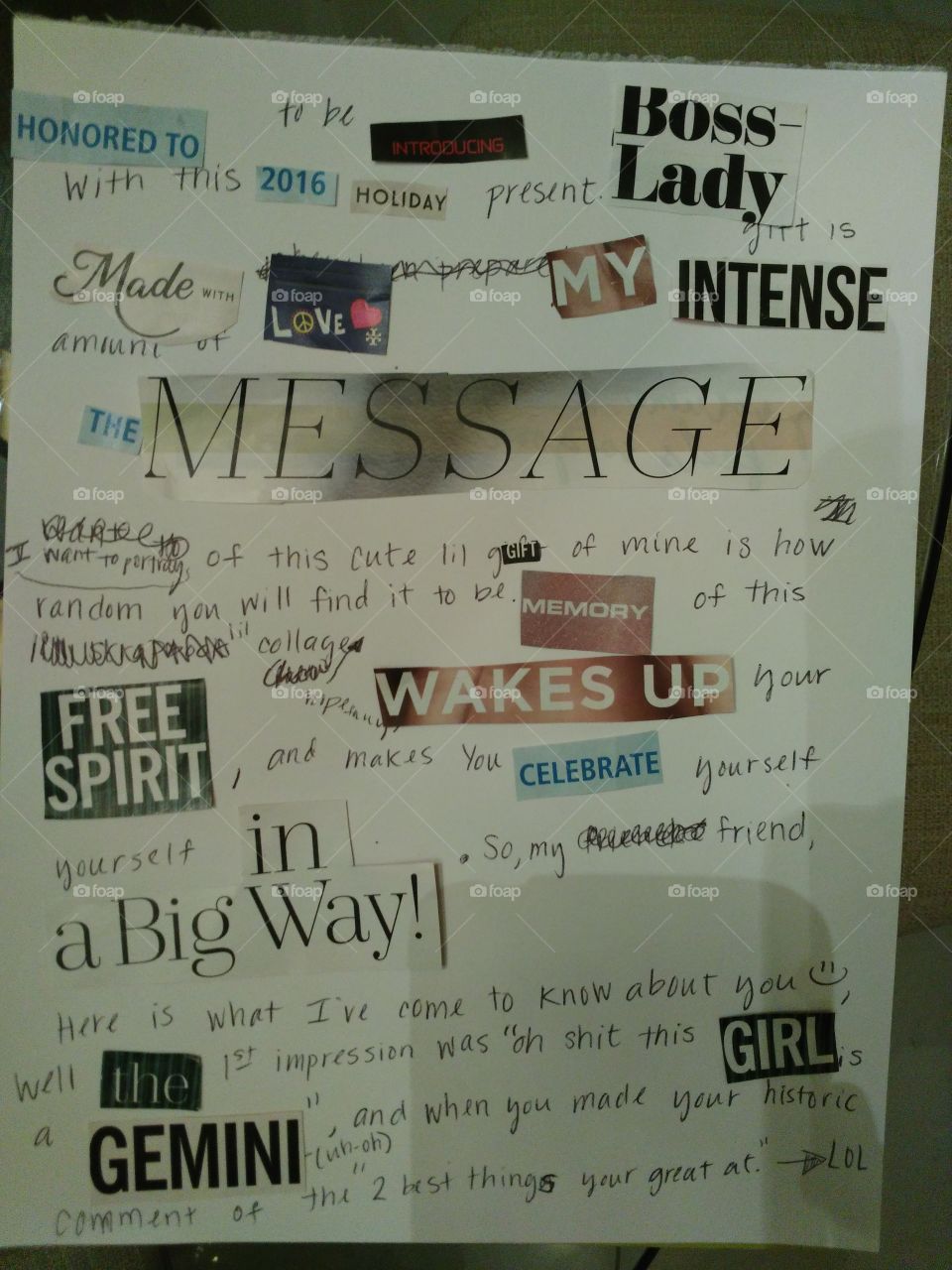 Proud of this gift I made that was unique enough to make it one hell of a present 🎁🎉🎈🎀♥✨👌😍🎁