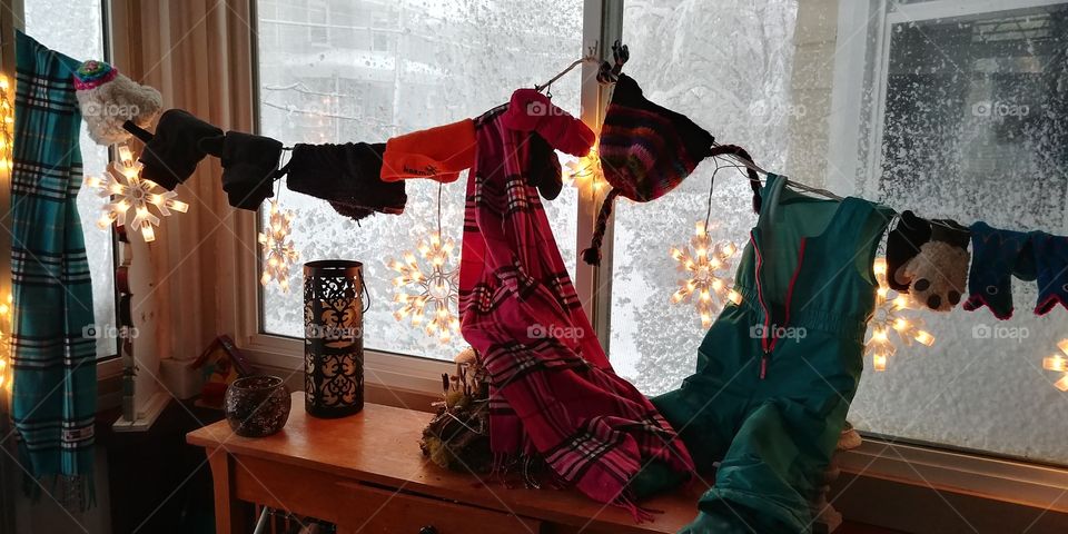 Winter Clothes Line