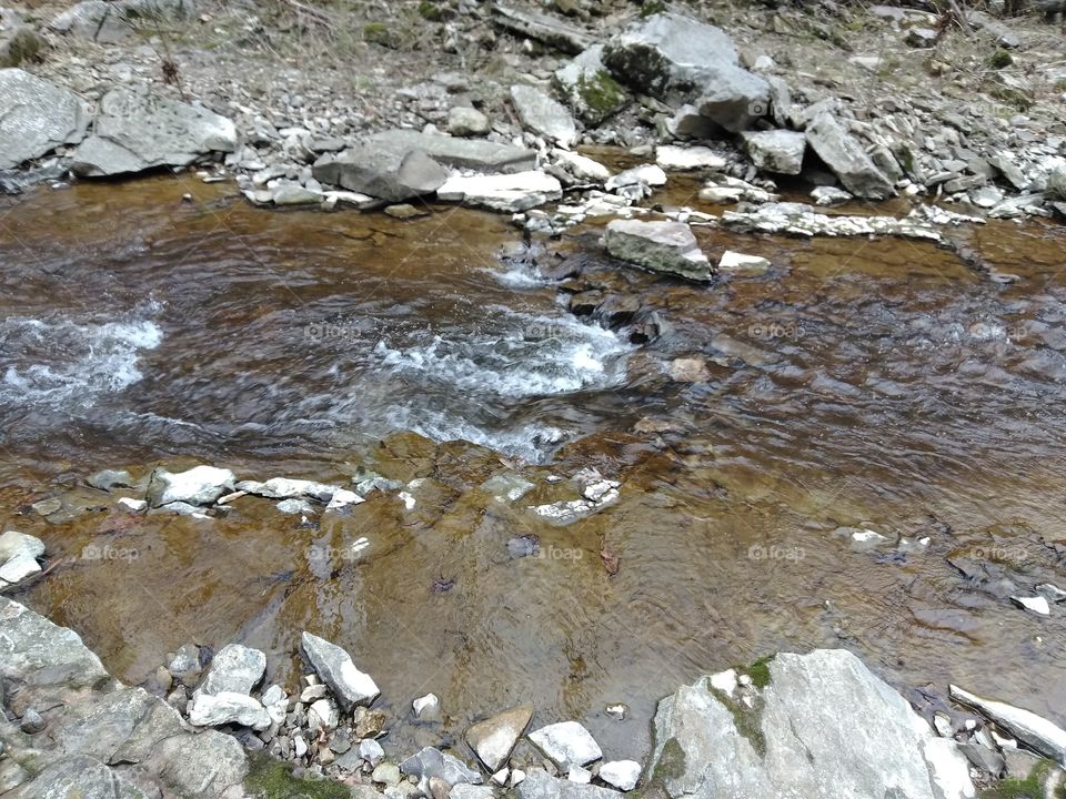 Water, Nature, Rock, Stream, Stone