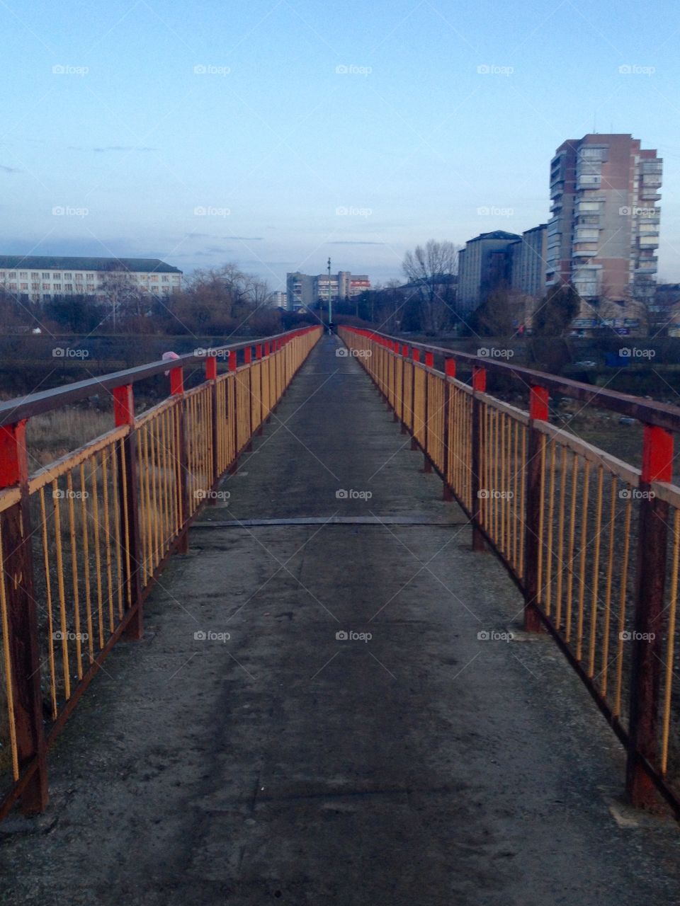 An old pedestrian bridge