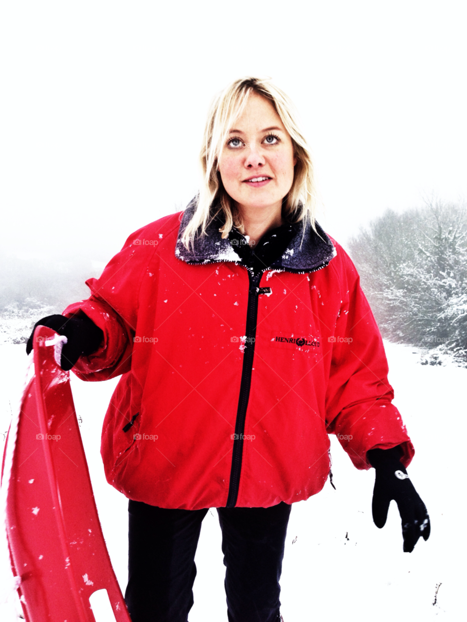 Winter, Snow, Woman, Fun, Gloves