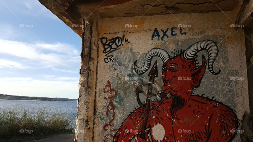 Devil Graffiti in Punta del Diablo