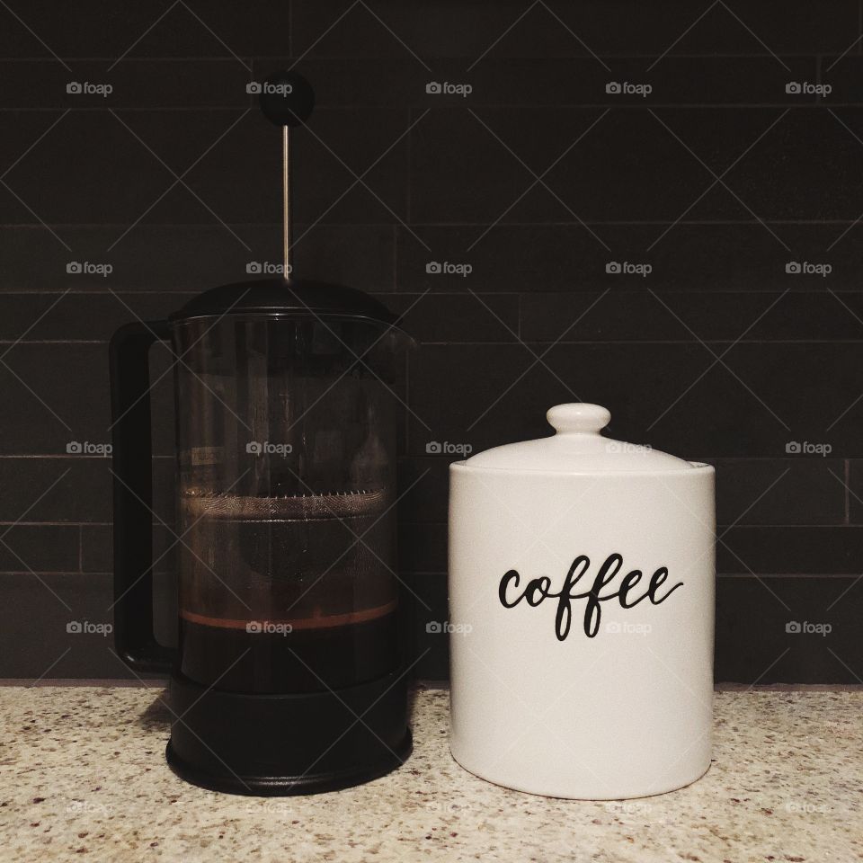 coffee and French press 
