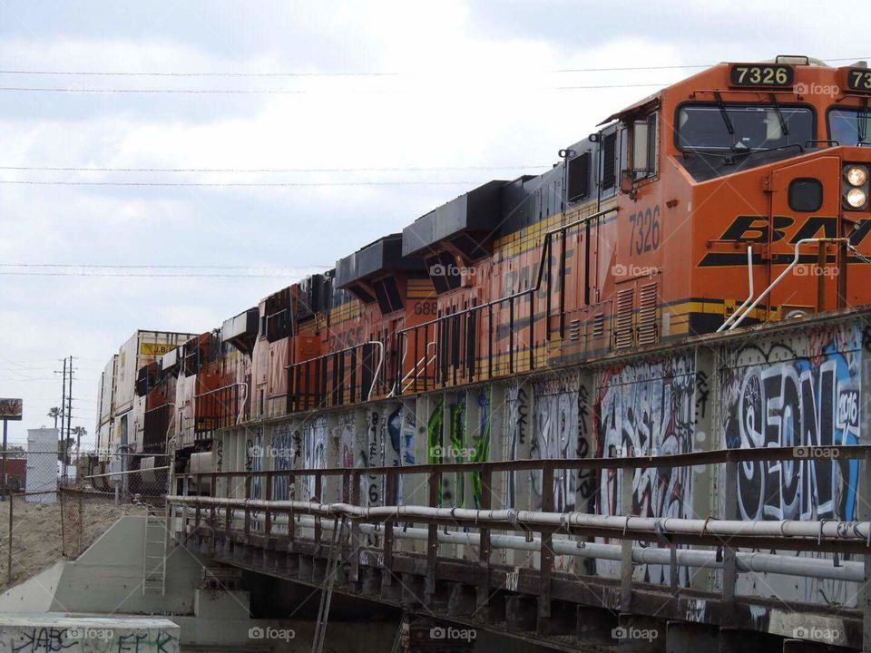Train Full of Paint