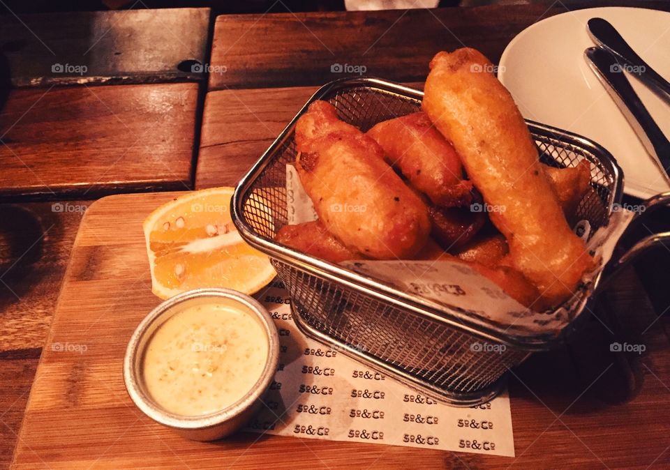 Food is on the table 