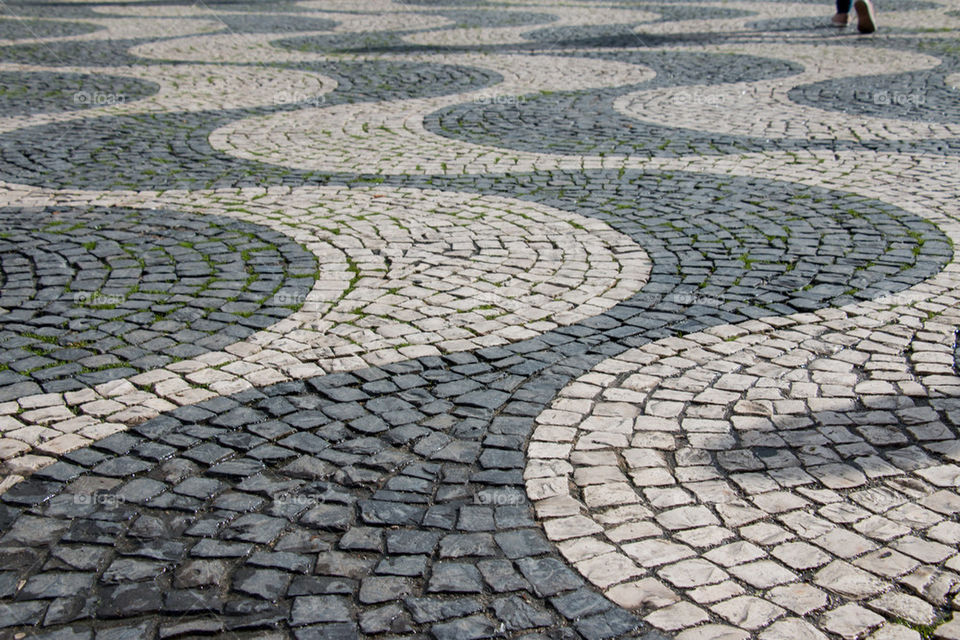 Rossio square in lisbon 