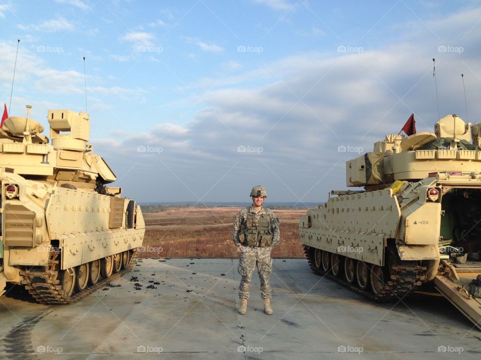 A man and his tanks