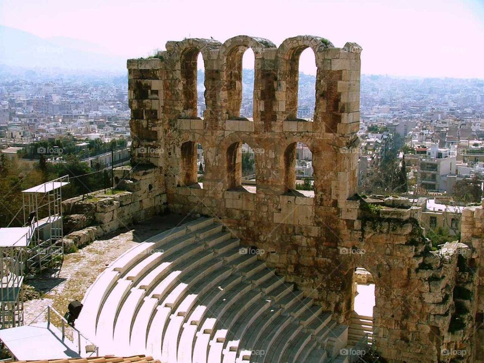 The ampatheater at the Acropolis