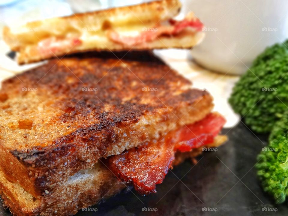 Grilled Cheese Sandwich With Bacon