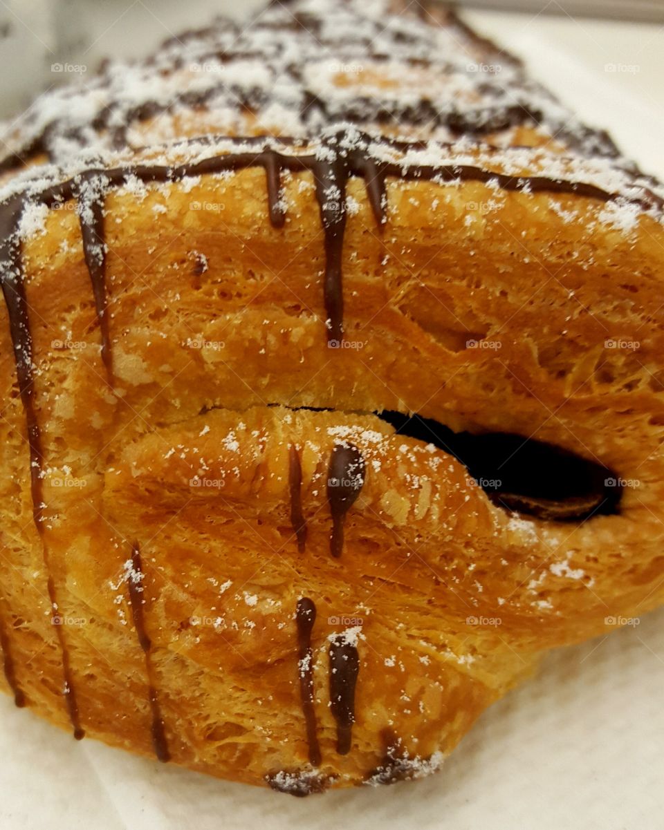 pastry with chocolate