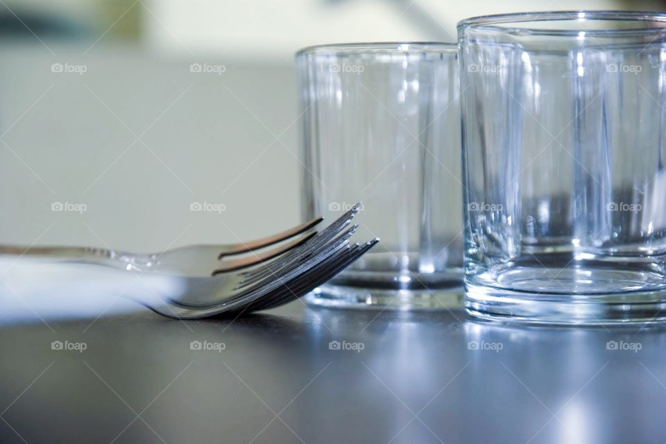 Cutlery and glasses