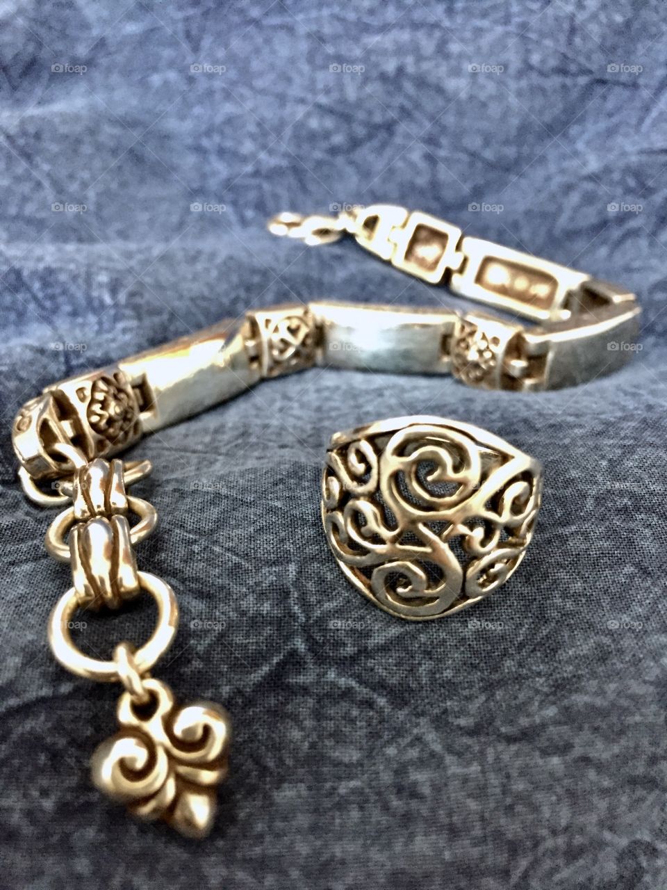 Silver Bracelet and Ring