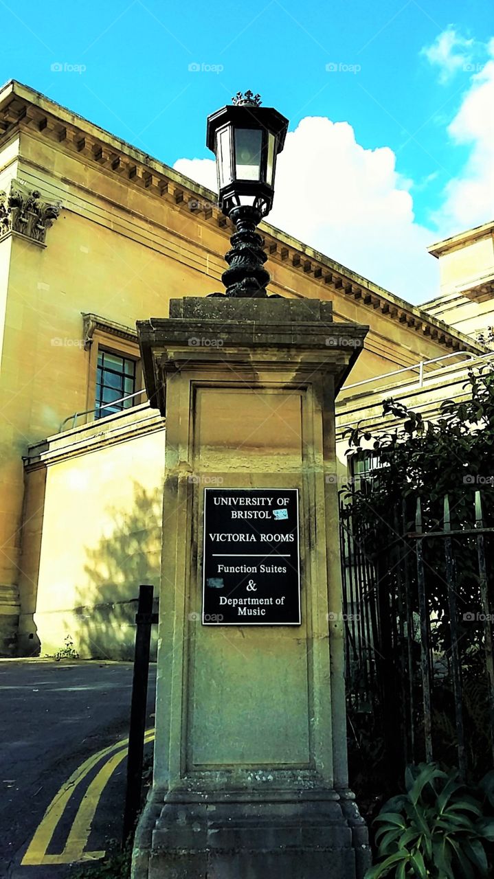 University of Bristol - Victoria Room Sign