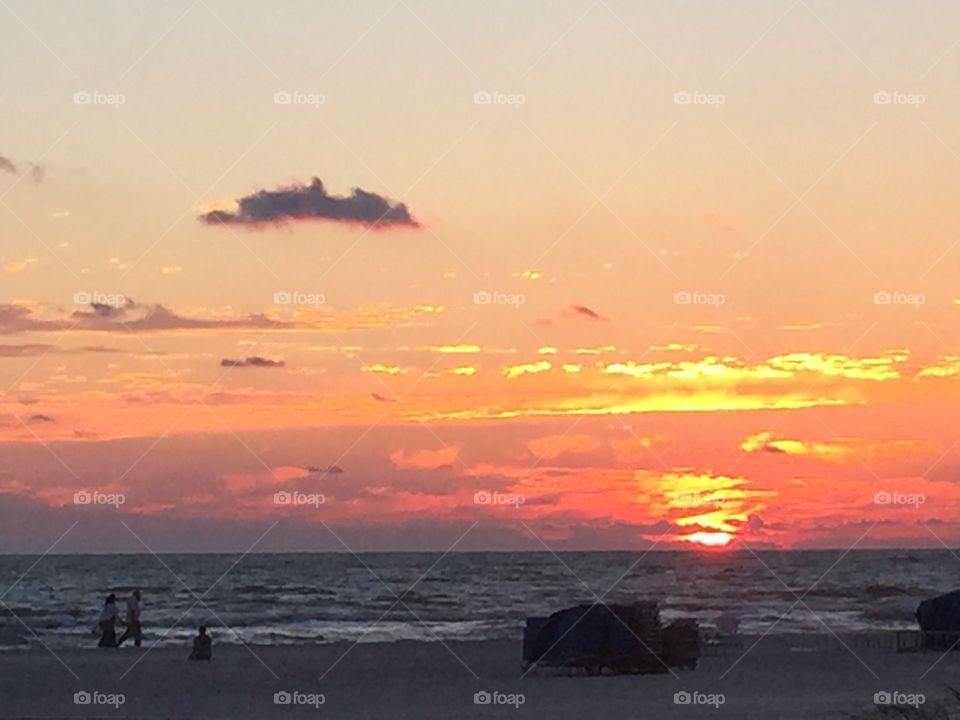 Sunset at St Petes. Sunset at St Pete Beach, FLA