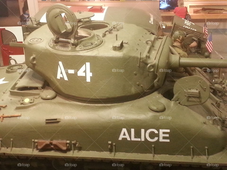 Sherman tank. Ae the Wright museum of world war 2.