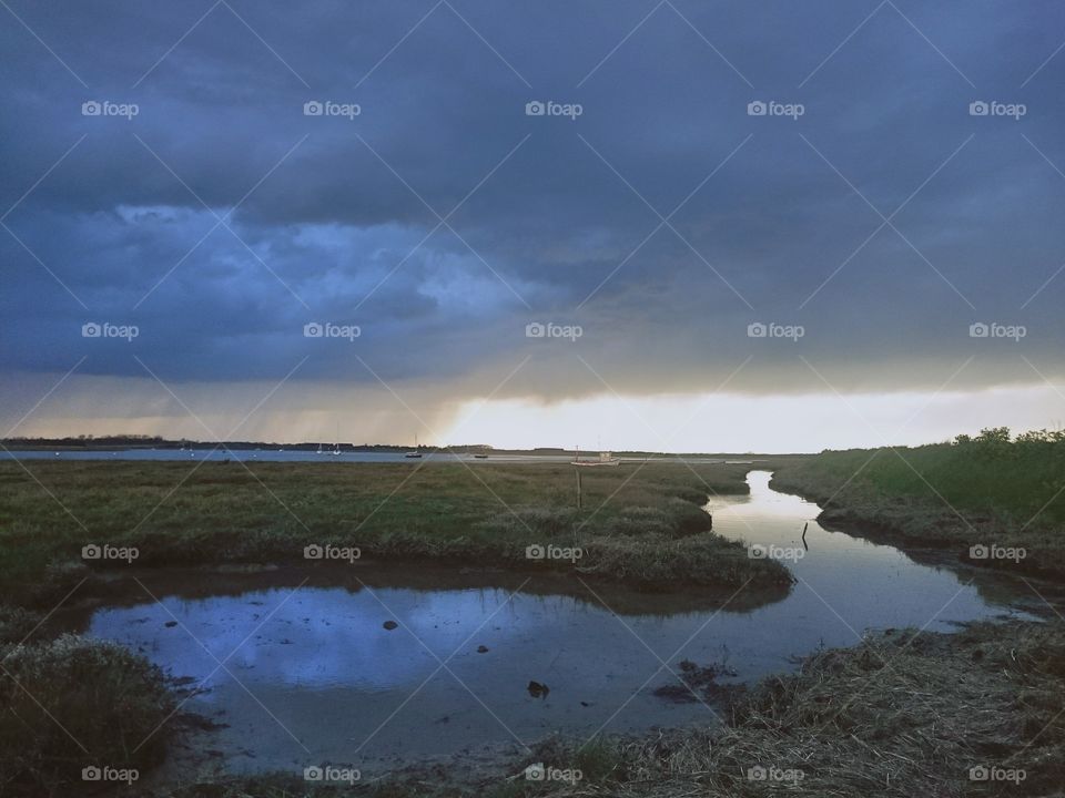 stormy mudflats