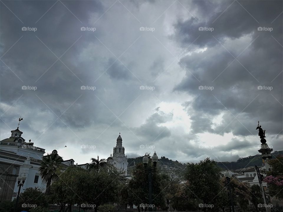 Dark skies in Quito, Ecuador