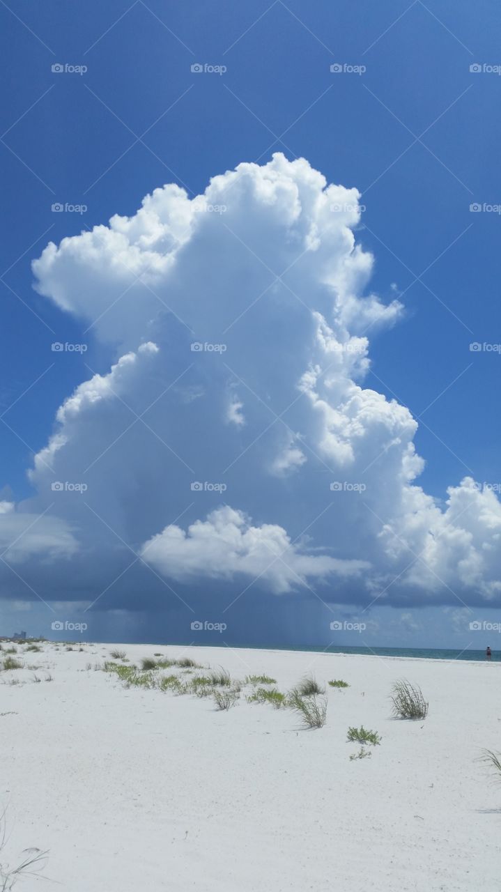 Ocean Cloud. Beautiful cloud formation over Pensacola Beach