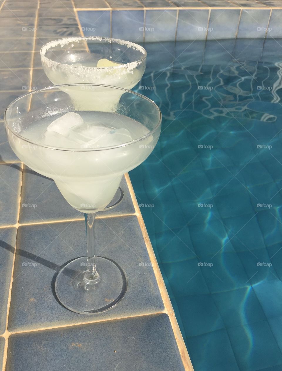 Margaritas by the pool