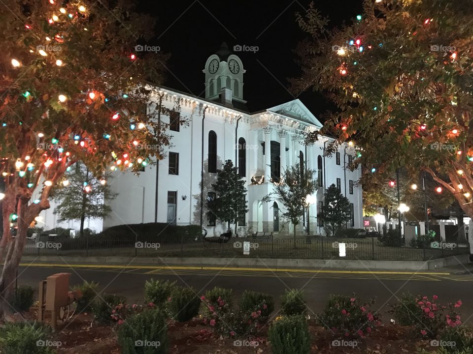 The square in Oxford MS during Christmas time. 