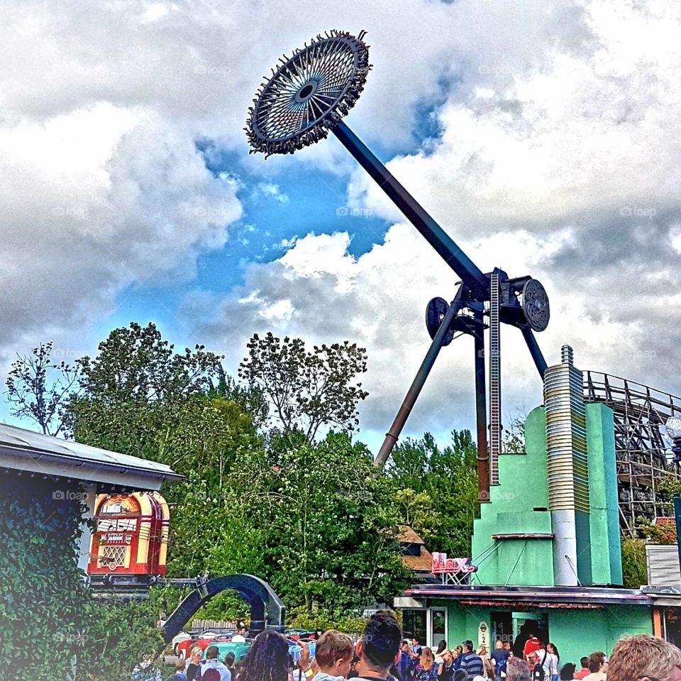 Amusement park, Liseberg in Sweden.