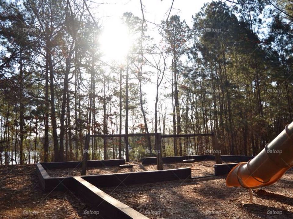 Playground at campsite 