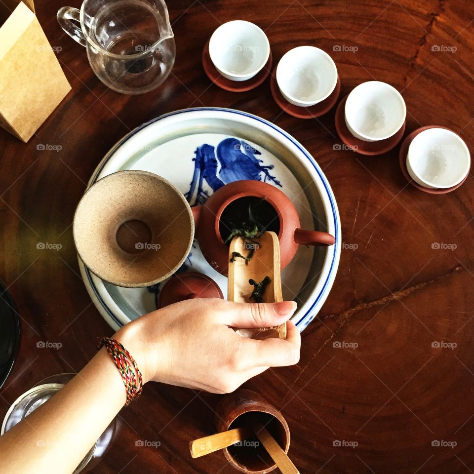 Chinese Green Tea Set and Routine