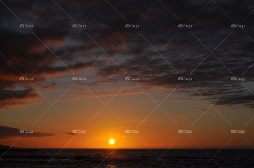 tenerife island sunset