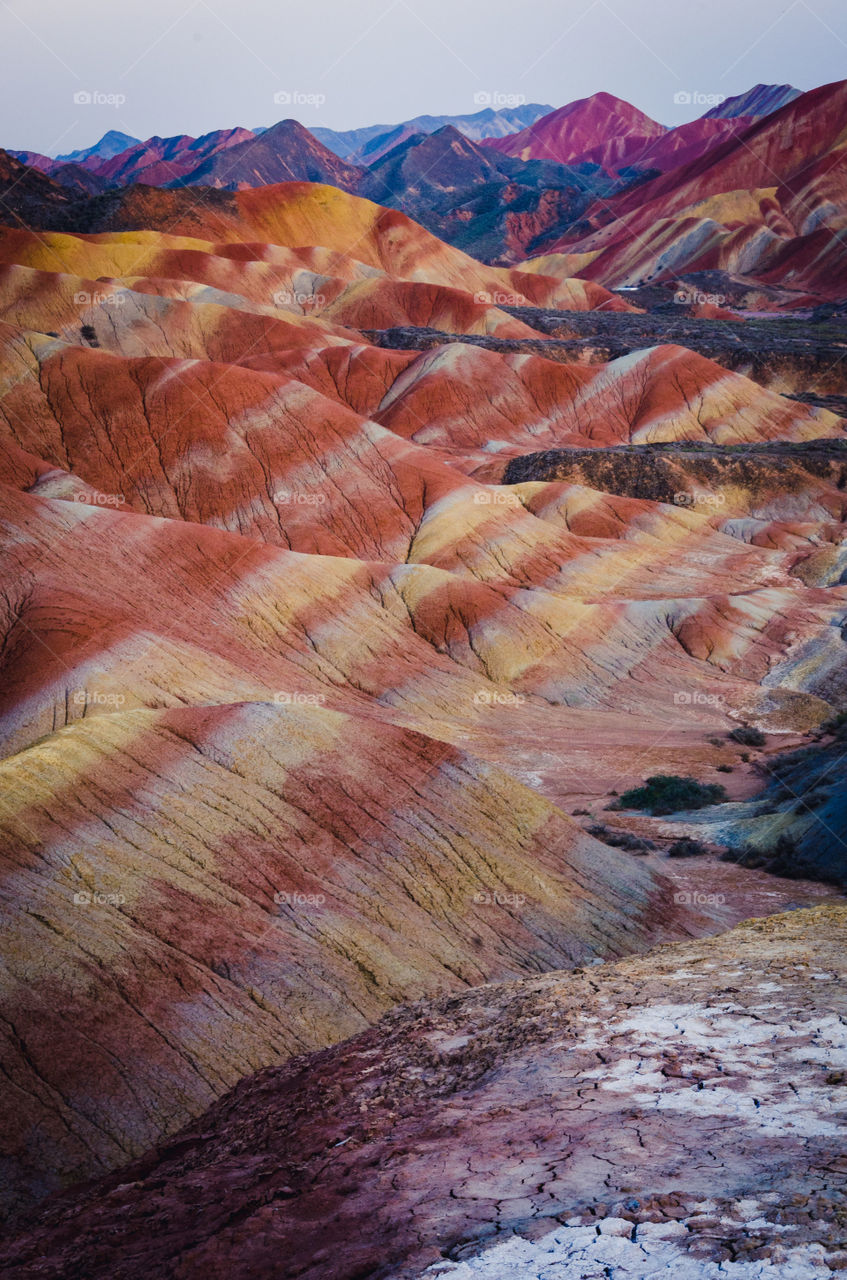 Rainbow mountains China 