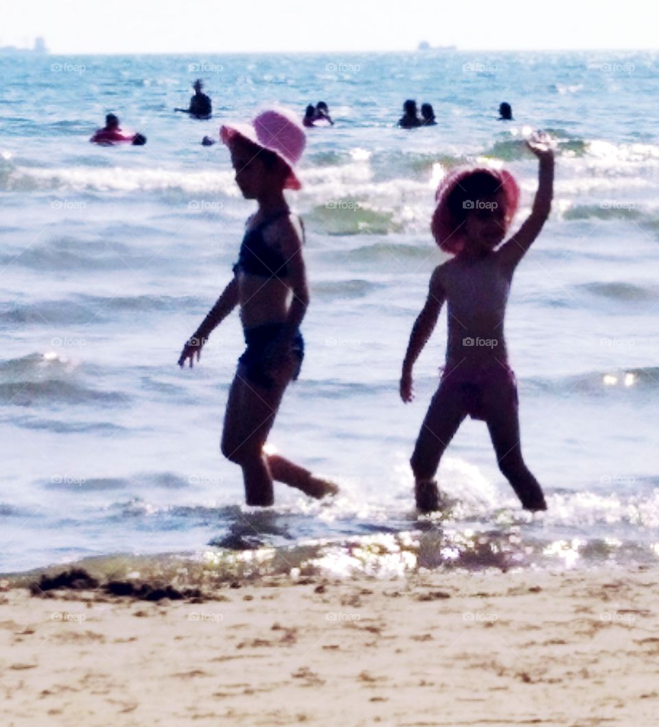 Girls on Beach