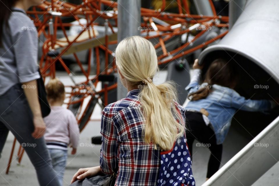 Blond beautiful hair