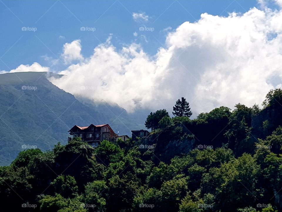 Wild clouds before storm