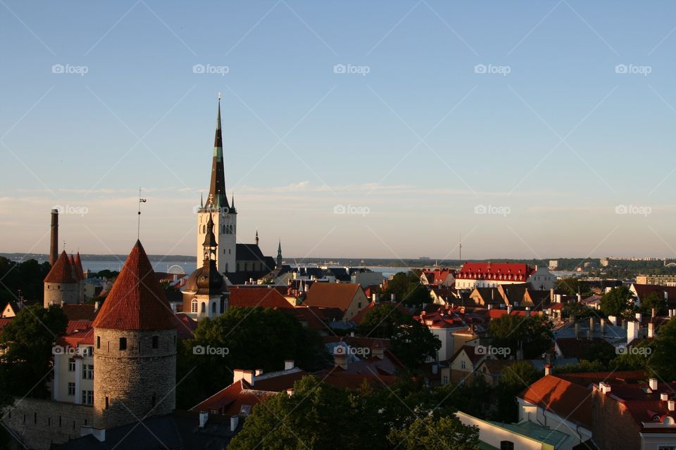 Sunset in Tallinn 