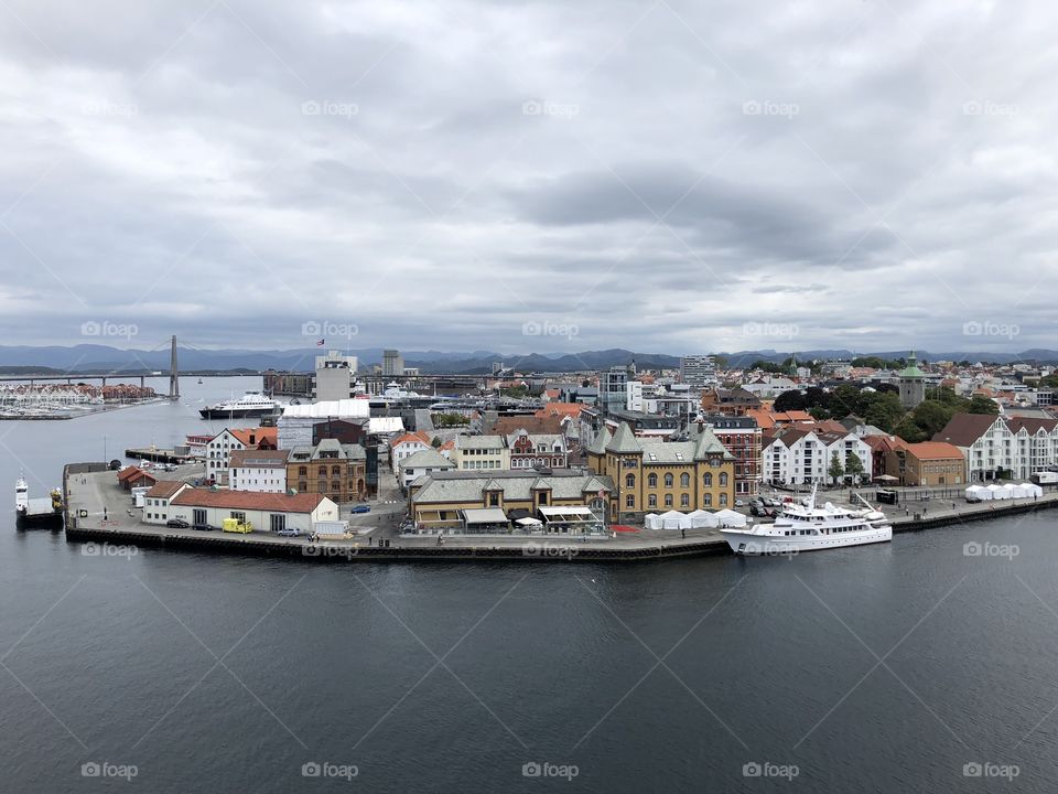 View from the ship - Stavanger 
