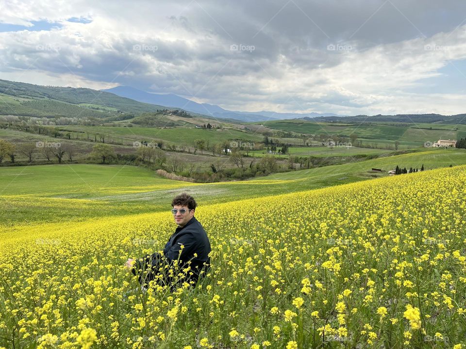 portrait in a Tuscan valley 