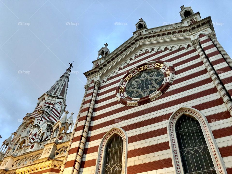 Santuario Nuestra Señora de El Carmen, a striking gothic church in Bogota, Colombia 🇨🇴