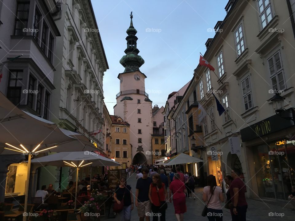 Evening in Bratislava
