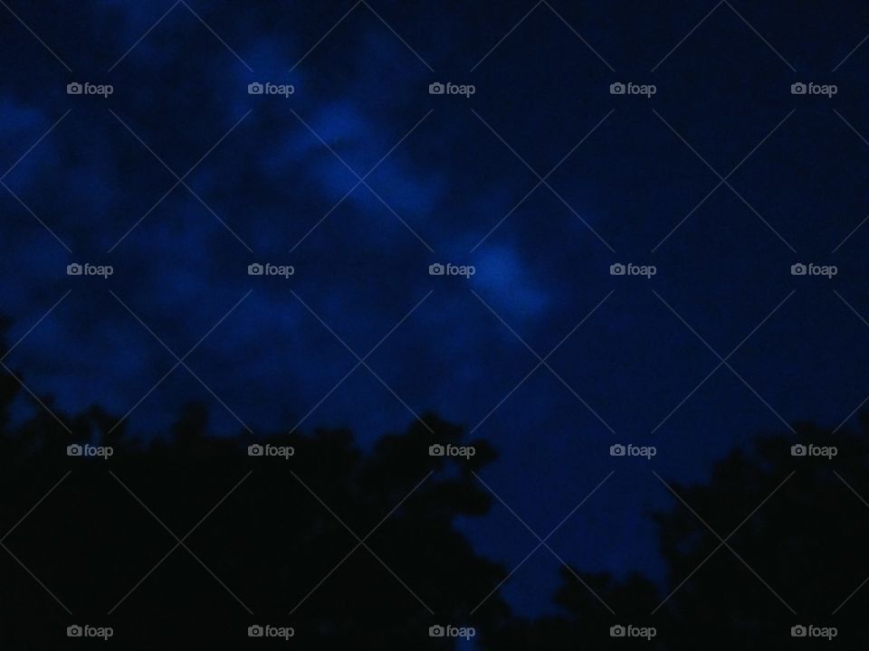 night sky with clouds