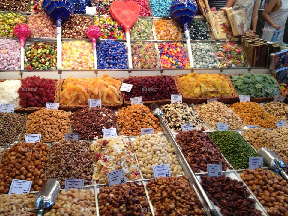 Confectionary . Market full of candy in my holiday 