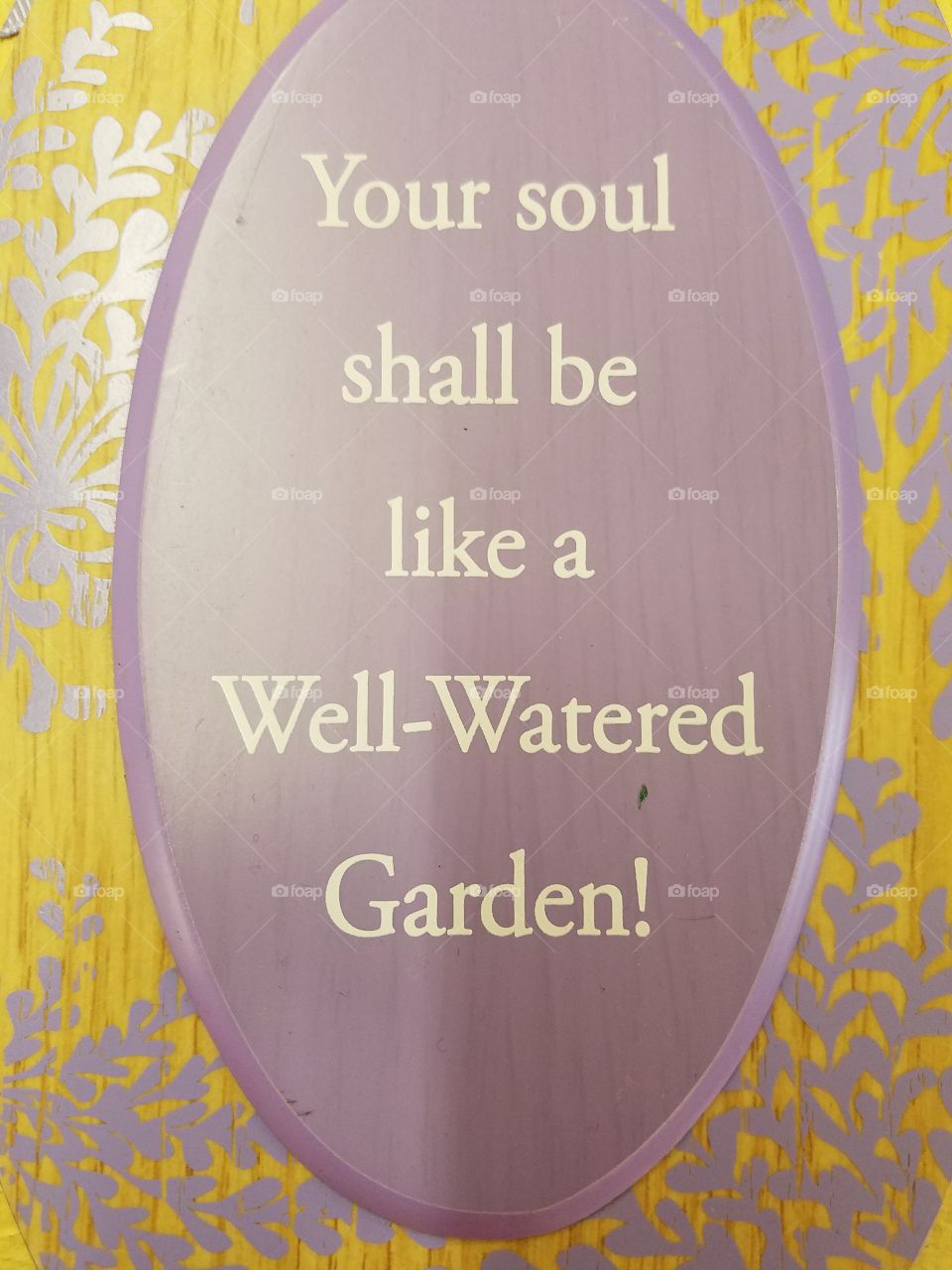 sign  watered garden