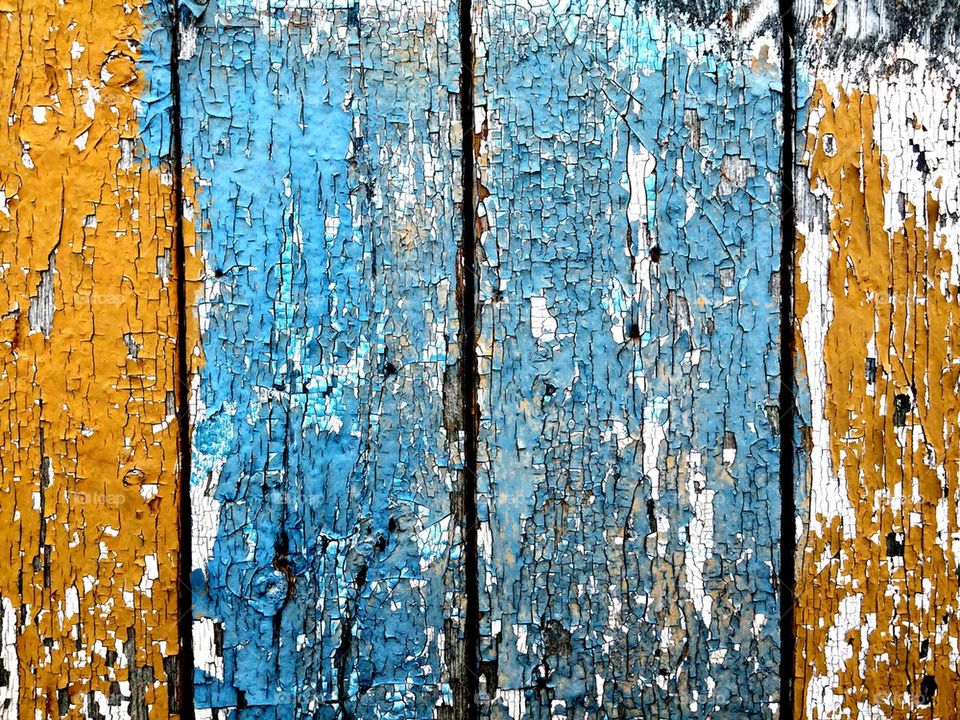 Old Painted Planks