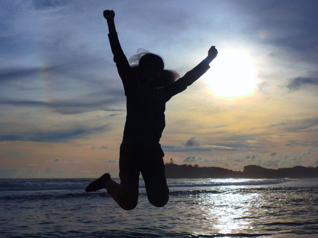 excited person.