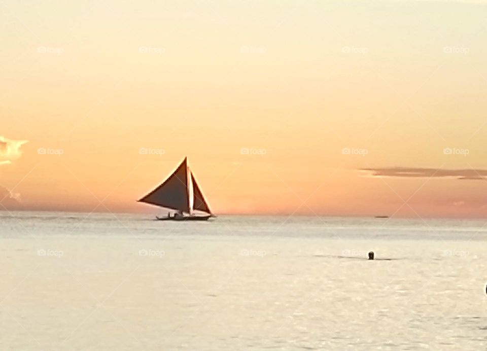 Sailing on calm waters