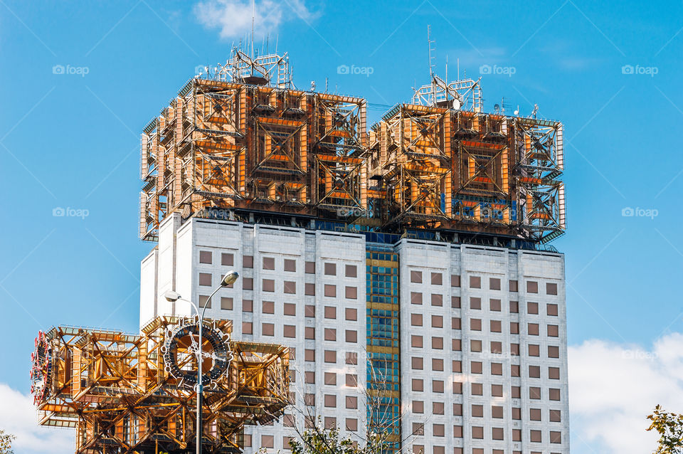 Avangard building in the center of the city Moscow