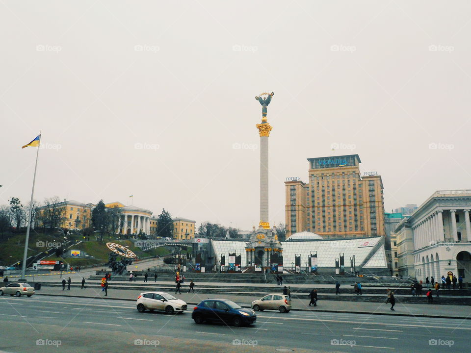 the central street of Kiev, Khreshchatyk