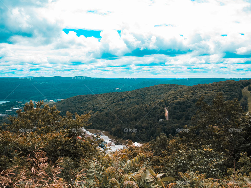 Highlands, New York, sun, sky, clouds, mountains, river, nature summer, top of the mountain , Landscape, view, panoramic view,