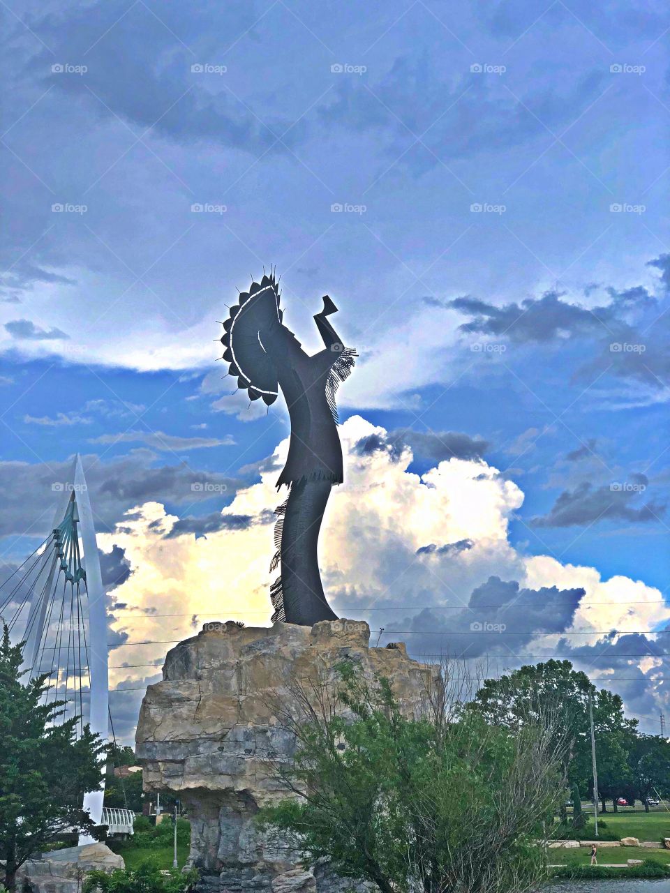 Indian keeper of the plains exhibit