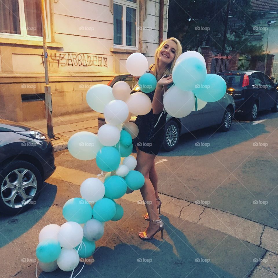 #happiness #ballons #party #street #morning #birthday