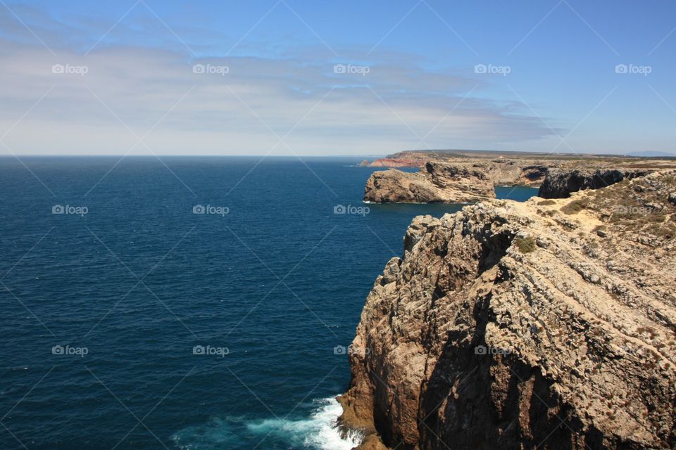 Seascape in Alentejan in Portugal
