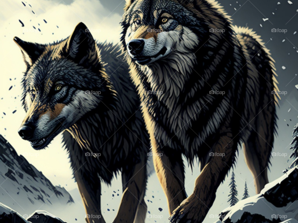 4k beautiful wolf's